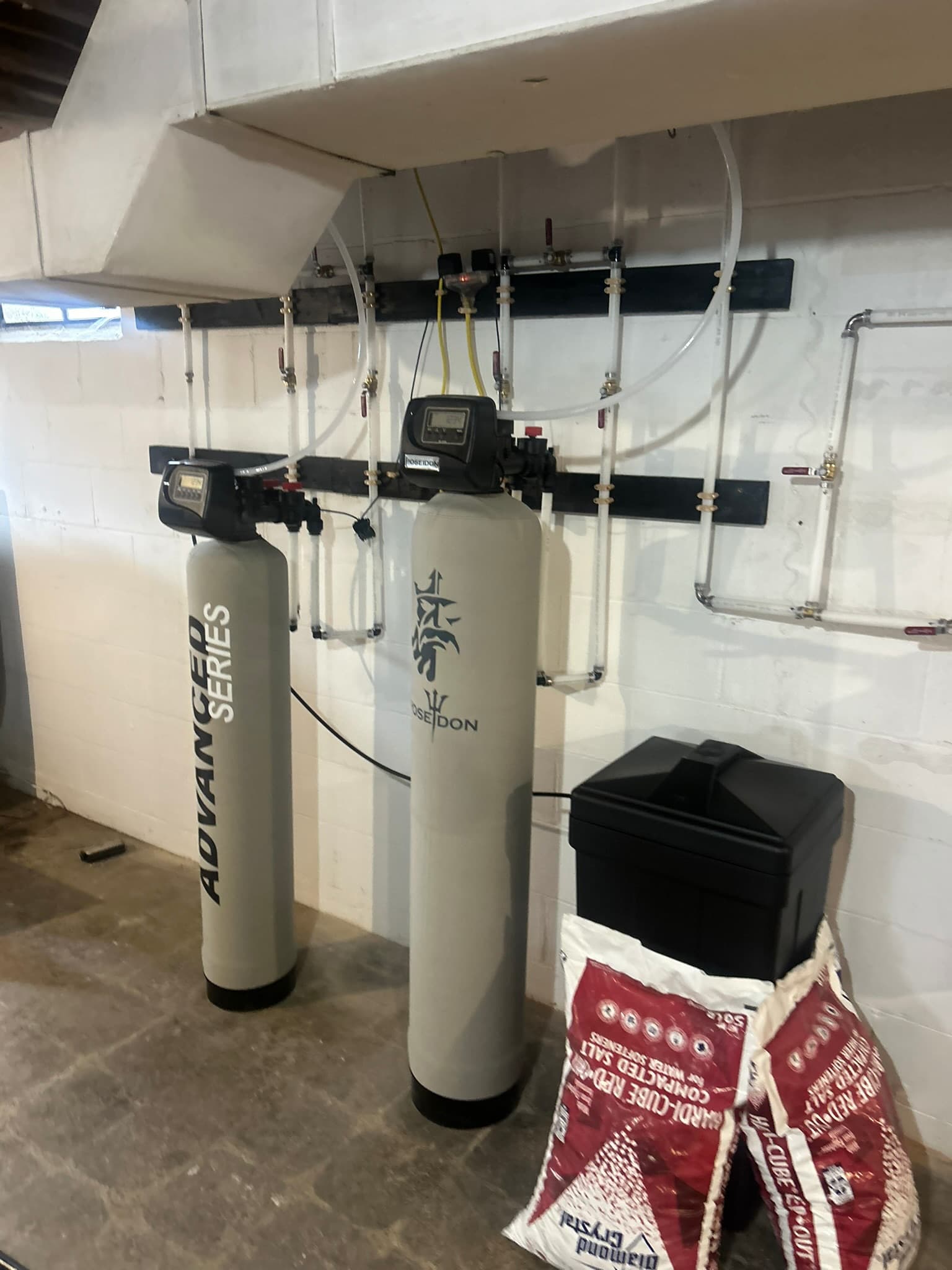 Whole-house water filtration system installation